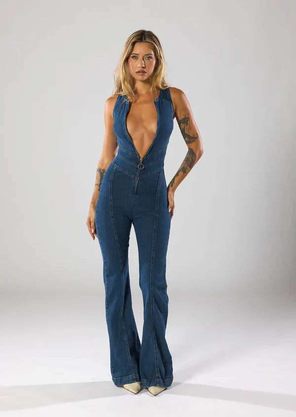 DENIM JUMP SUIT