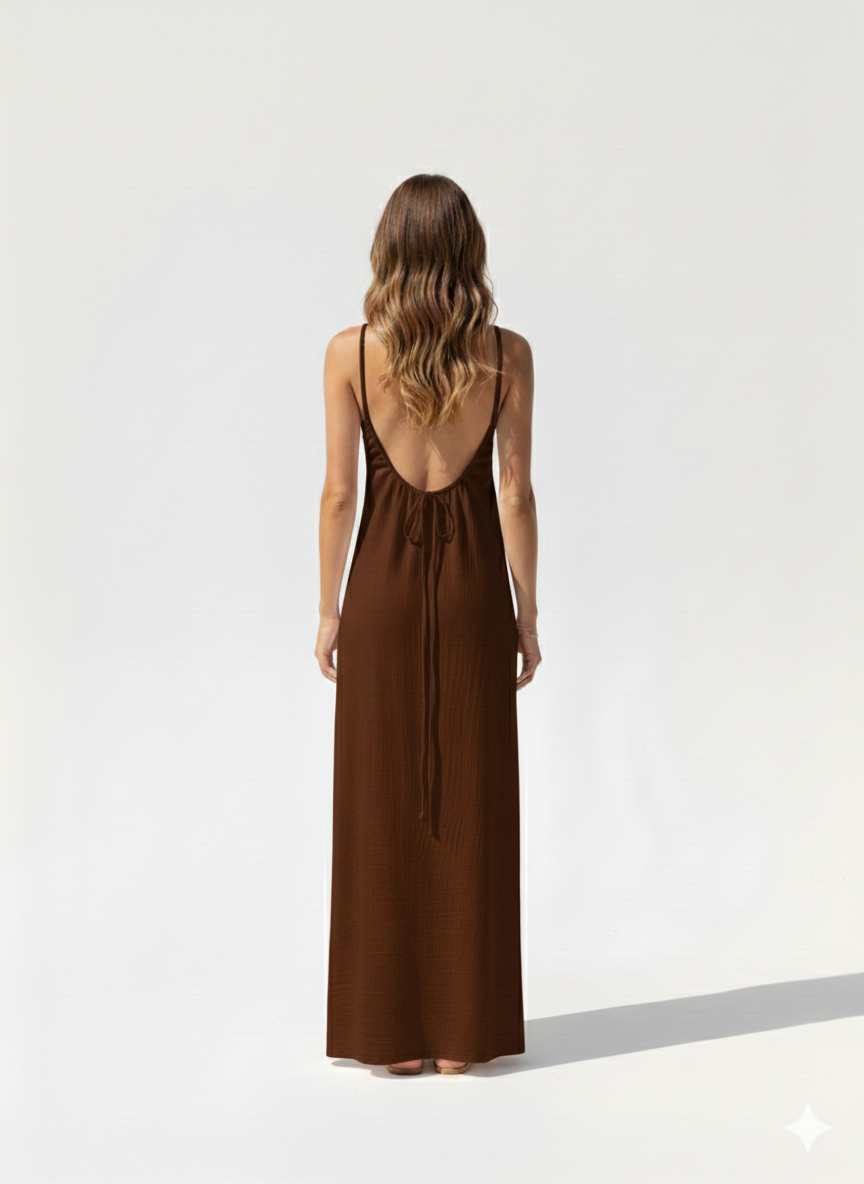 Essential Open-Back Slip Dress