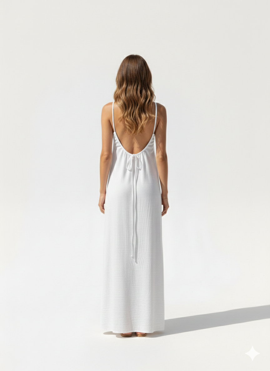 Essential Open-Back Slip Dress