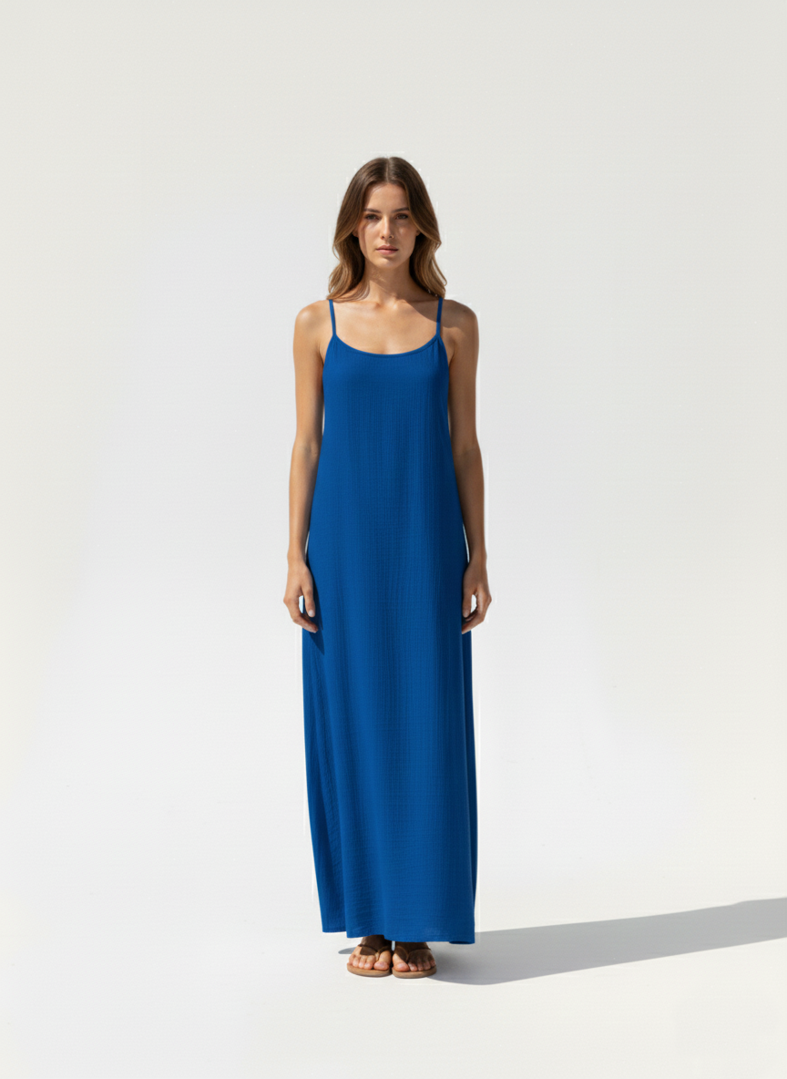 Open Backless Slip Dress