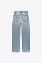 High-Waisted TRF Denim Jeans
