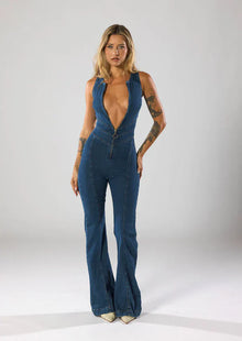 DENIM JUMP SUIT