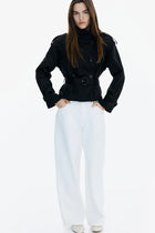 BUTTONED TRENCH COAT