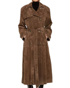 Suede Trench Coat