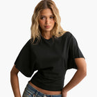 T-Shirt with Wide Sleeves and Icon Design