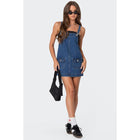 Overall Denim Mini Dress