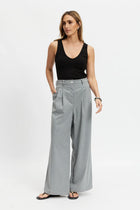 Mya Reversible Ribbed Knit Tank - Black