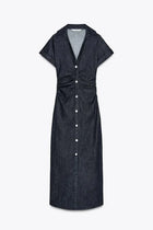 DENIM MIDI DRESS