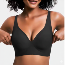 Women’s Wireless Push Up Bra – Seamless Deep V Comfort Bralette