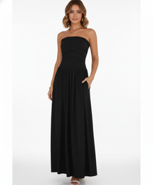 Strapless Blush Maxi Dress