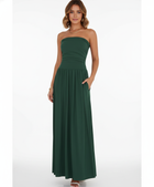 Strapless Blush Maxi Dress