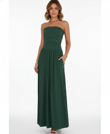 Strapless Blush Maxi Dress