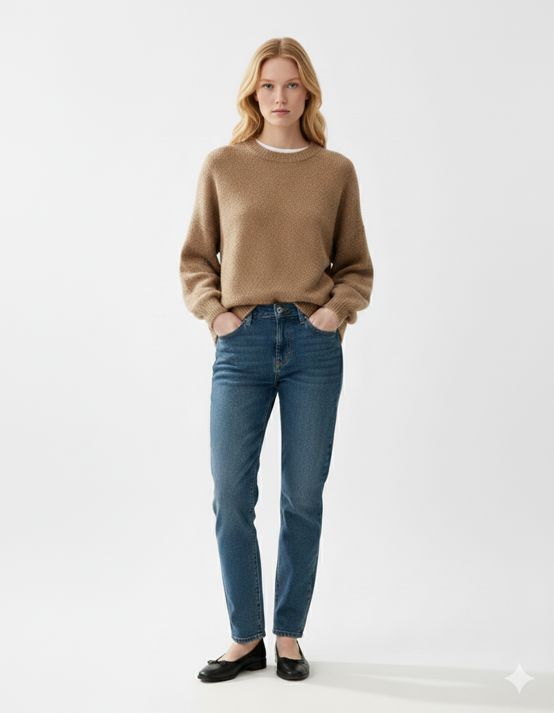 Oversized Split Sweater – Long Sleeve