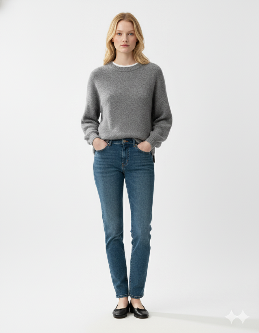 Oversized Split Sweater – Long Sleeve