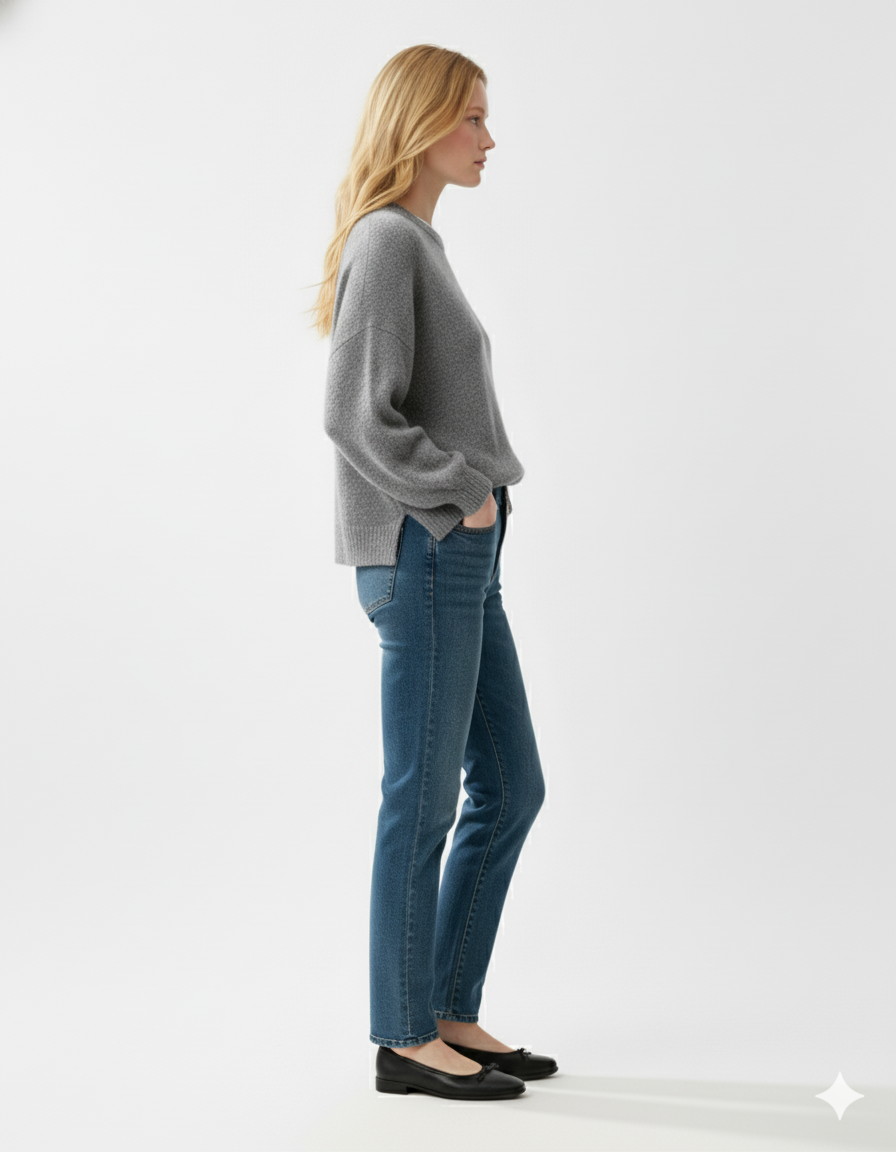 Oversized Split Sweater – Long Sleeve