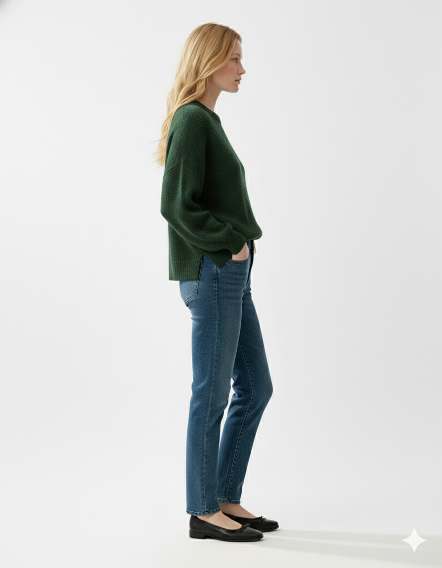 Oversized Split Sweater – Long Sleeve