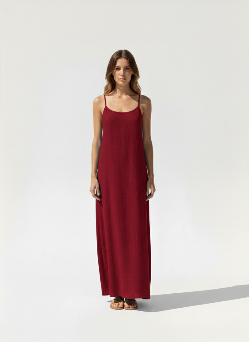 Open Backless Slip Dress