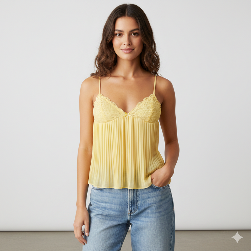 Lulu Pleat Top