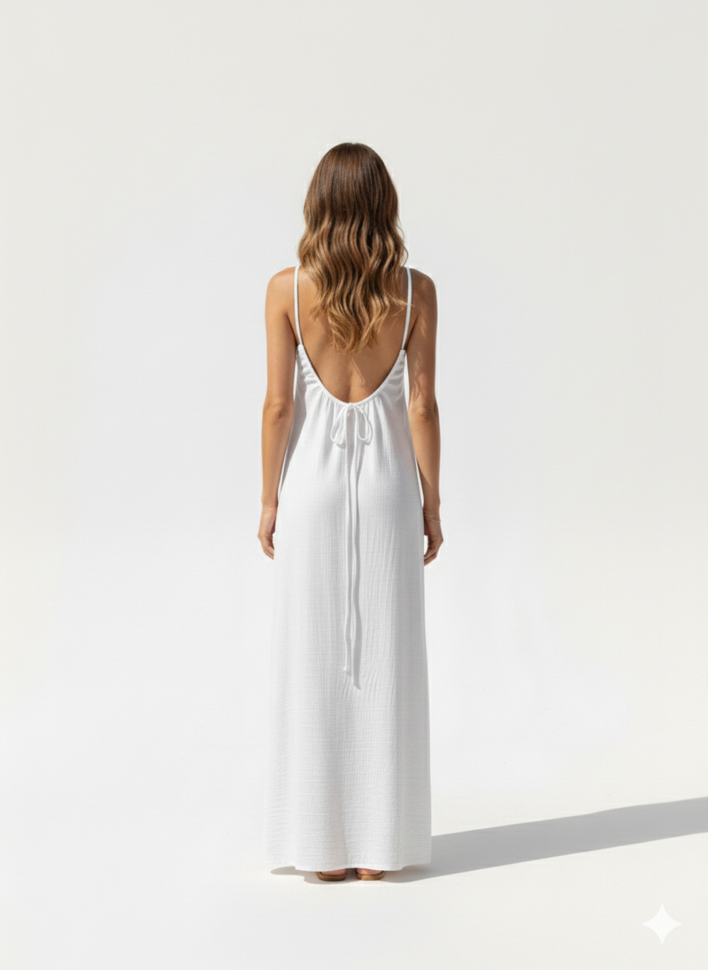 Essential Open-Back Slip Dress