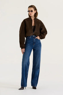 SUEDE BOMBER JACKET