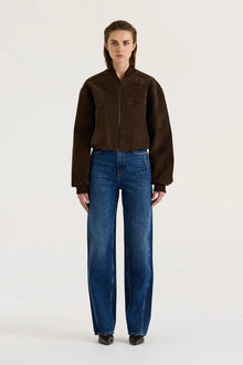 SUEDE BOMBER JACKET