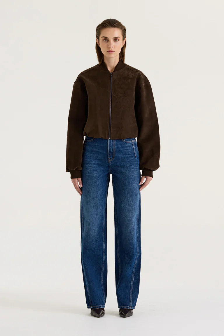 SUEDE BOMBER JACKET