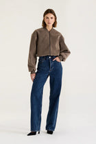 SUEDE BOMBER JACKET