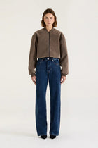 SUEDE BOMBER JACKET