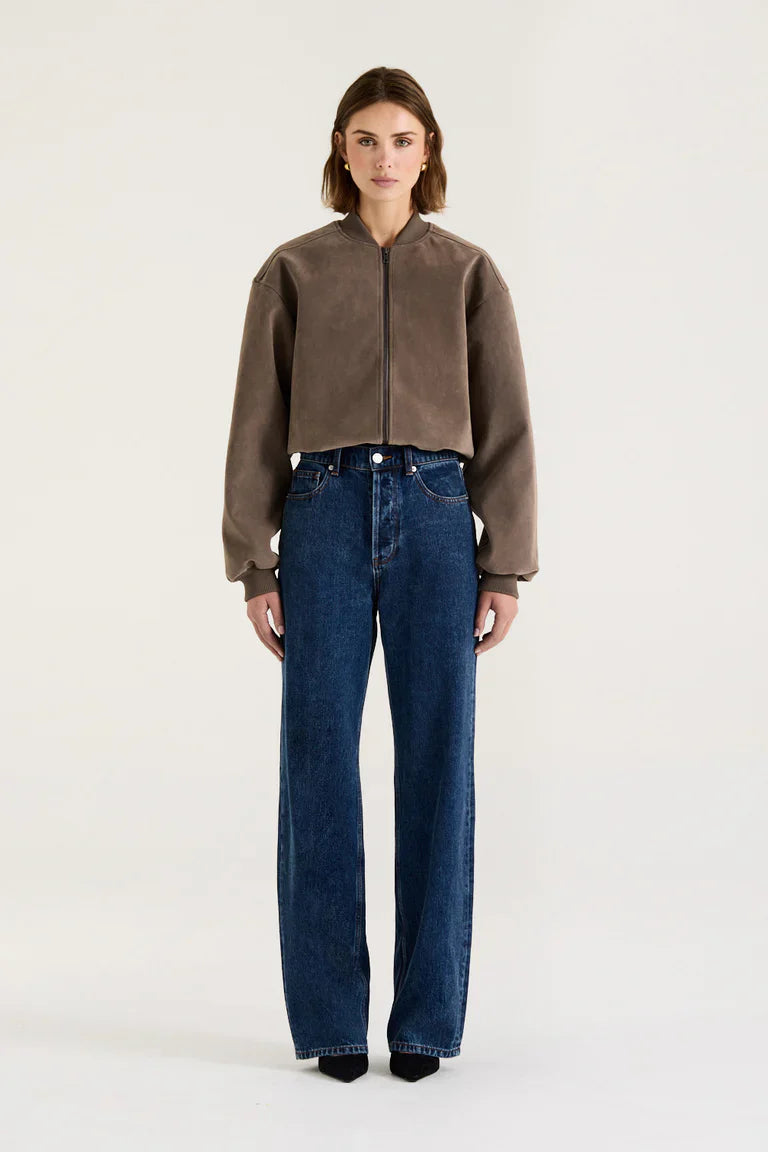 SUEDE BOMBER JACKET