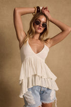 Lainey Ivory Babydoll Top