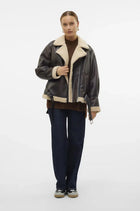 LEATHER TEDDY JACKET