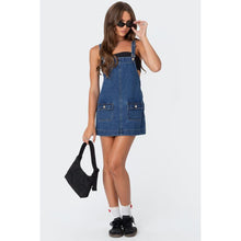 Overall Denim Mini Dress